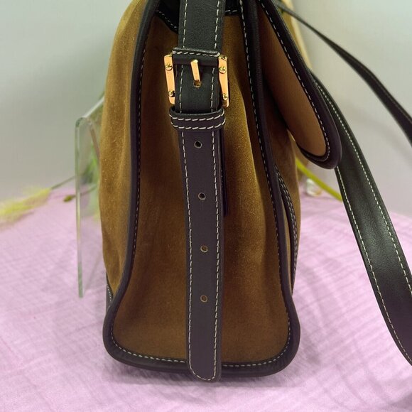 Loewe Olive and Black Crossbody Bag - Picture 13 of 15